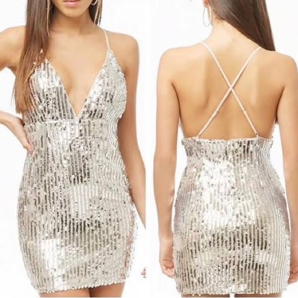 Never been worn! Forever 21 Sequin Cami Dress - Picture 1 of 2